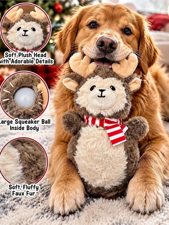 Giftable World Other - Giftable World Antlers & Wiggles Reindeer Dog Toy